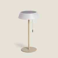 LED Solar Tischleuchte Kabellose 1,2W Metall | Warmweiß Außenbereich mit USB-C