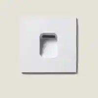 LED Wandeinbauleuchte Außen 2W Eckig Weiß...