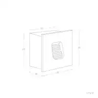 LED Wandeinbauleuchte Außen 2W Eckig Weiß IP65 –  Warmweiß 2700K 80x80mm