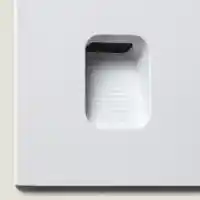 LED Wandeinbauleuchte Außen 2W Eckig Weiß IP65 –  Warmweiß 2700K 80x80mm