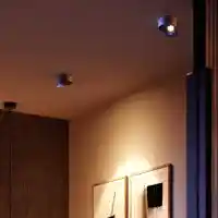 LED Deckenstrahler NOVA  Schwarz Aluminium Rund Schwenkbar