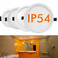 LED Einbaustrahler Flach 15W Rund Ø135mm CCT Verstellbar IP54 Deckenstrahler Spot