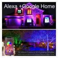 LED Flutlichtstrahler 30W Smart WIFI RGB+CCT Dimmbar IP65...