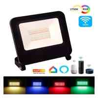 LED Flutlichtstrahler 30W Smart WIFI RGB+CCT Dimmbar IP65 Außenstrahler App Steuerung