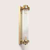 Wandleuchte Metall & Glas Lunara LED 2xE14  Dimmbar Gold Vintage Wandlampe Warmweiß