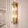 Wandleuchte Metall & Glas Lunara LED 2xE14  Dimmbar Gold Vintage Wandlampe Warmweiß