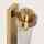 Wandleuchte Metall & Glas Lunara LED 2xE14  Dimmbar Gold Vintage Wandlampe Warmweiß