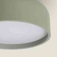 LED Deckenleuchte Metall Nordina Grün 3-flammig E27 Ø350 mm Skandinavisch