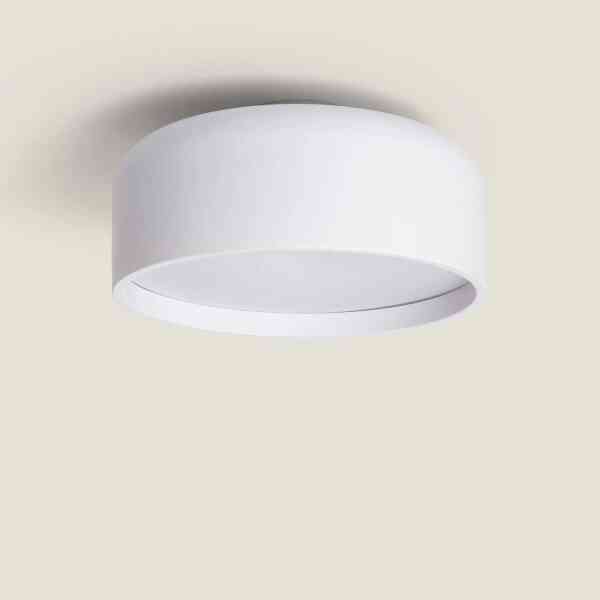LED Deckenleuchte Metall Nordina Weiß 3-flammig E27 Ø350 mm Skandinavisch