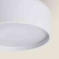 LED Deckenleuchte Metall Nordina Weiß 3-flammig E27 Ø350 mm Skandinavisch
