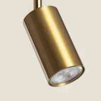 Spot Pendelleuchte Aluminium Celestia GU10 Gold Modern Zylinder Hängeleuchte