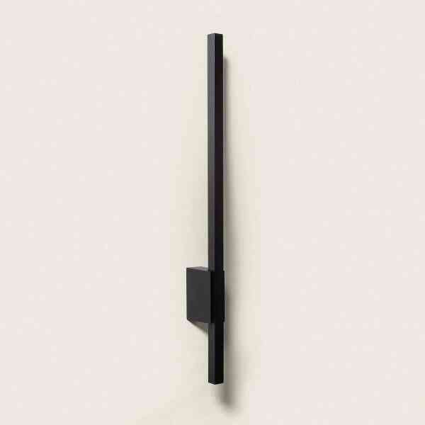 LED Wandleuchte Lunavio 12W 80cm Aluminium IP65 Modern Schwarz