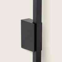 LED Wandleuchte Lunavio 12W 80cm Aluminium IP65 Modern Schwarz