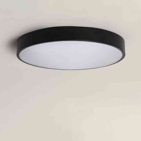 LED Deckenleuchte Rund Lumivara 30W Ø400mm CCT Metall Modern Schwarz