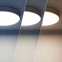 LED Deckenleuchte Rund Lumivara 30W Ø400mm CCT Metall Modern Schwarz