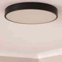 LED Deckenleuchte Rund Lumivara 30W Ø400mm CCT Metall Modern Schwarz