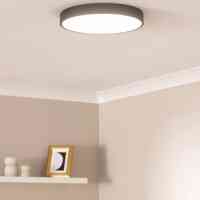 LED Deckenleuchte Rund Lumivara 30W Ø400mm CCT Metall Modern Schwarz