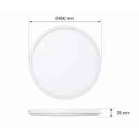 LED Deckenleuchte Rund Lumera Slim 30W Ø400mm CCT Ultra Slim Weiß