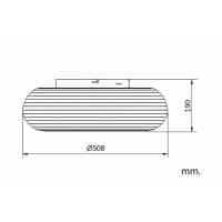 LED Deckenleuchte Rund Circula Pro 48W Ø500 mm Modern Weiß CCT