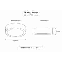 LED Deckenleuchte Rund Lumera Slim 6W Ø110mm CCT Ultra Slim Weiß