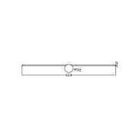 LED Wandleuchte Aurelia Slim 7W Gold IP44 3000K Moderne Spiegelleuchte 60 cm.
