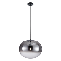 Pendelleuchte Glas Kugel Rauchglass Ø40 cm E27...