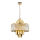 Kristall Kronleuchter Margaux Gold Ø55 cm 9xE14 Luxus Pendelleuchte Gold