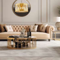 Kristall Kronleuchter Lexora Gold mit E14 Dimmbar Luxus Pendelleuchte Gold