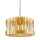 Kristall Kronleuchter Lexora Gold mit E14 Dimmbar Luxus Pendelleuchte Gold