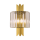 Kristall Wandleuchte Margaux Wand 2xE14 Dimmbar Luxus Wandlampe Gold mit Kristallglas