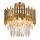 Kristall Deckenleuchte Aspena Gold 6xE14 Ø45 cm Luxus Deckenlampe Gold