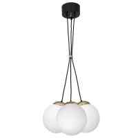 Pendelleuchte Valerio Black Gold 3xE14 mit Opalglas |...