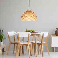 Pendelleuchte Borea Skandinavische Ø50 cm E27 Naturholz | Japandi & Boho Design