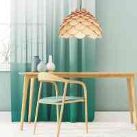 Pendelleuchte Borea Skandinavische Ø50 cm E27 Naturholz | Japandi & Boho Design