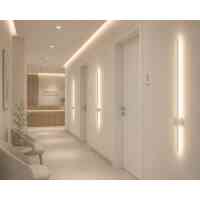 Indirekt GRAZIANO WALL 100 BK LED Wandleuchte 100 cm Schwarz 16W 3000K