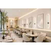 Indirekt GRAZIANO WALL 100 BK LED Wandleuchte 100 cm Schwarz 16W 3000K