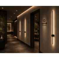 Indirekt GRAZIANO WALL 100 BK LED Wandleuchte 100 cm Schwarz 16W 3000K