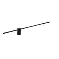 Indirekt GRAZIANO WALL 100 BK LED Wandleuchte 100 cm Schwarz 16W 3000K