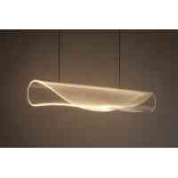 LED Design Pendelleuchte Schwarz Acryl Transparent Dimmbar Esstisch 3000K