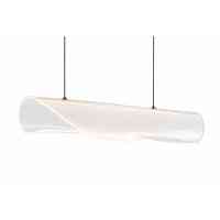 LED Design Pendelleuchte Schwarz Acryl Transparent Dimmbar Esstisch 3000K