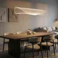 LED Design Pendelleuchte Schwarz Acryl Transparent Dimmbar Esstisch 3000K