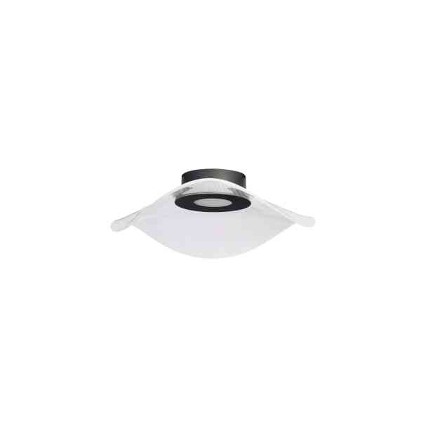 LED Design Deckenleuchte Schwarz Acryl Transparent 3000K Moderne Wohnzimmerlampe