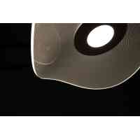 LED Design Deckenleuchte Schwarz Acryl Transparent 3000K Moderne Wohnzimmerlampe