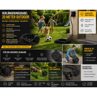 Verlängerungskabel 20m IP44 Outdoor 3x1,5mm² EU...