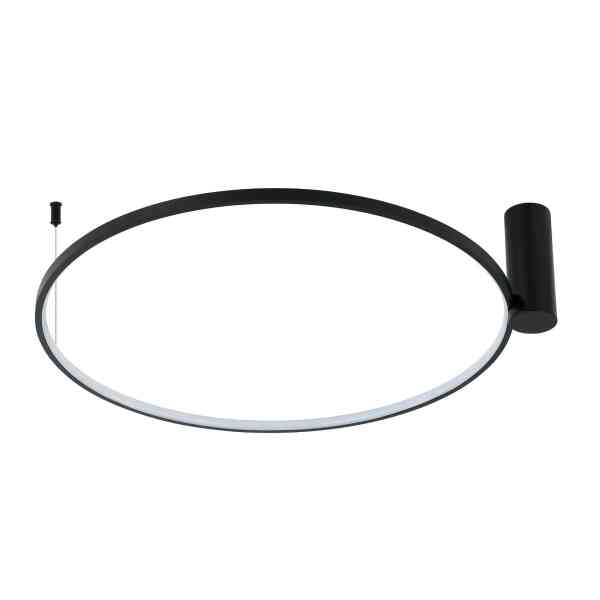 Anello L LED Ring-Deckenleuchte Ø 90 cm Schwarz 49W CCT 3000/4000/6000K