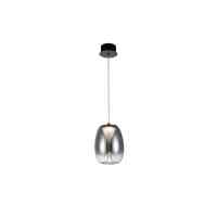 LED Pendelleuchte PAMELA 20 Smoky  Ø20 cm Glas Rauchgrau 8W 3000K