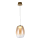LED Pendelleuchte PAMELA 20 Amber Ø20 cm Glas Amber Gold  8W 3000K