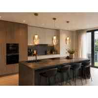 LED Pendelleuchte PAMELA 27 Amber  Ø27 cm Bernstein Glas 15W 3000K