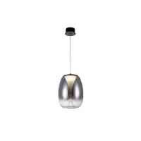 LED Pendelleuchte PAMELA 27 Smoky Ø27 cm Bernstein Glas 15W 3000K