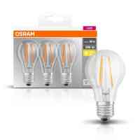 3er-Pack OSRAM LED BASE Classic A60 Filament E27 6,5 W...